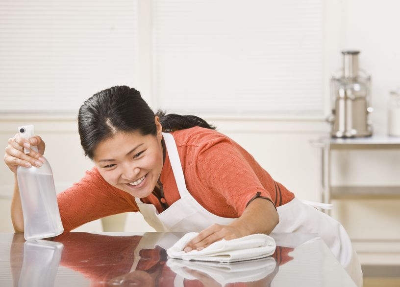 Care and maintenance of a marble countertop