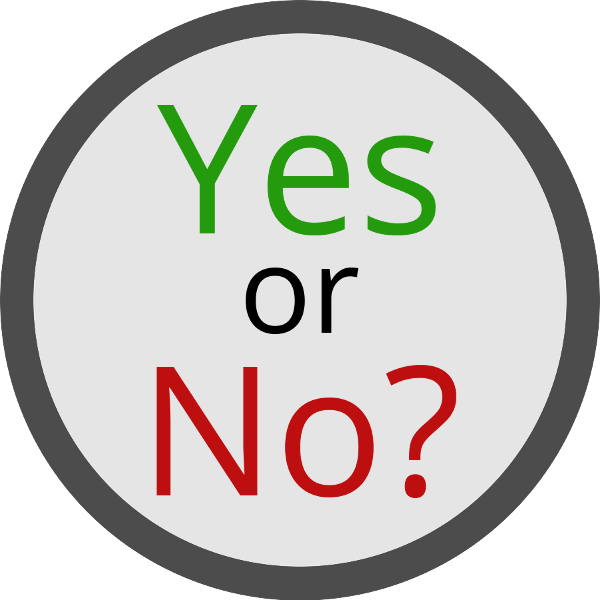 Yes or No Button